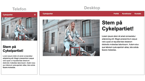 Cykelpigen - web og mobil udgave
