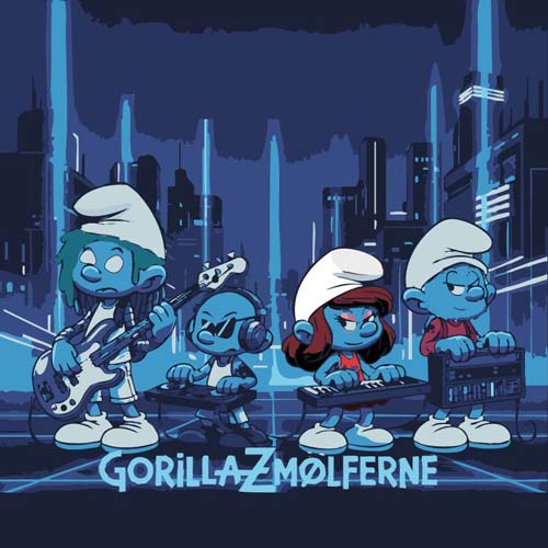 Spotify cover til Gorillazmølferne