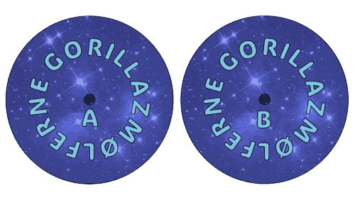 LP-cover design til Gorillazmølferne